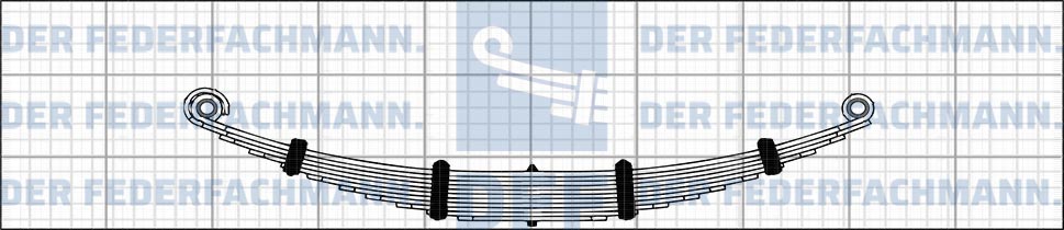 11 Blatt Hinterfeder Scania Serie 1