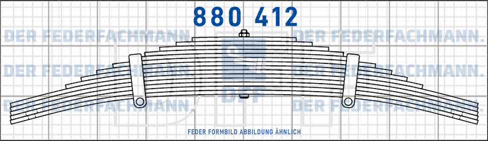 BPW 15 Blatt Feder