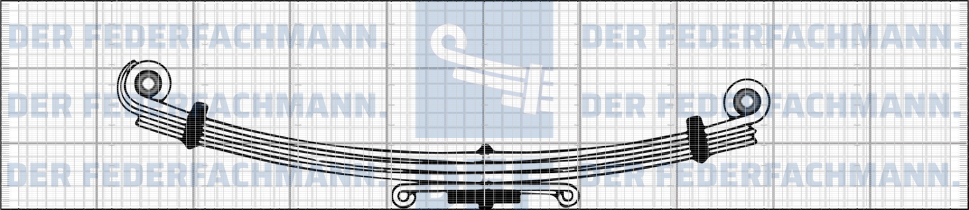 5 Blatt Vorderfeder MAN 728 660