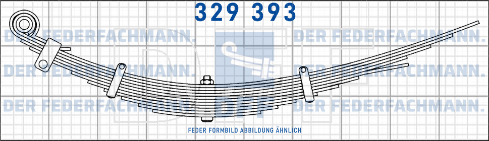 Hochprogressive Anhaenger 15 Blatt Feder