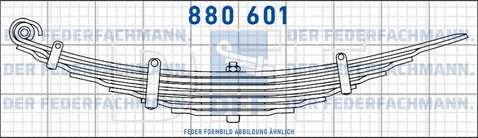 Reibungsarme 7 Blatt Feder