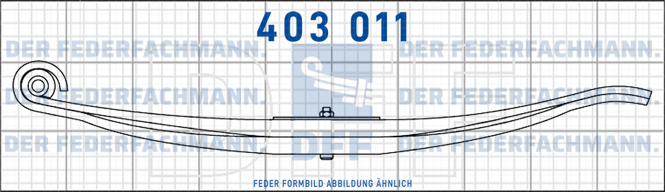 Einheitsanhaenger Anhaengerfeder 5 Blatt Feder