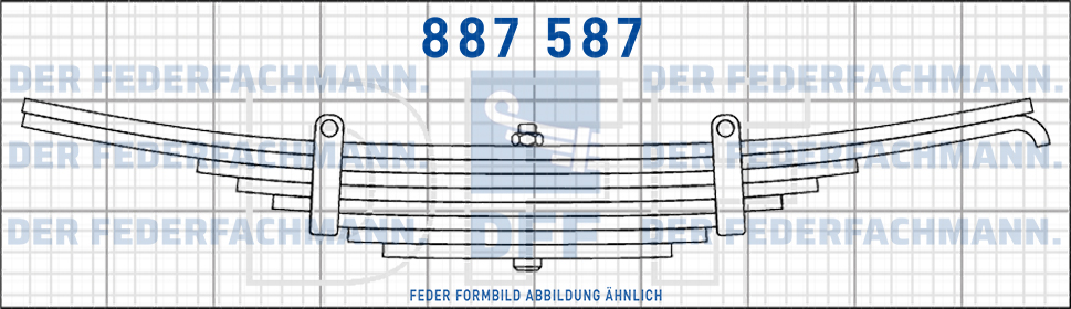 ROR- Anhaenger 3 Blatt Feder