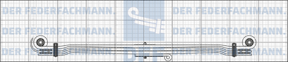 4 Blatt Vorderfeder MAN 728 760