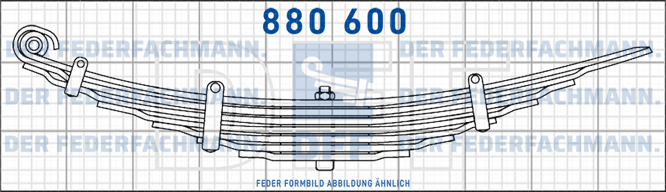 Reibungsarme 7 Blatt Feder