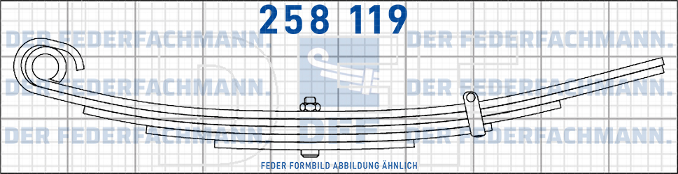 Peschler Anhaenger 13 Blatt Feder