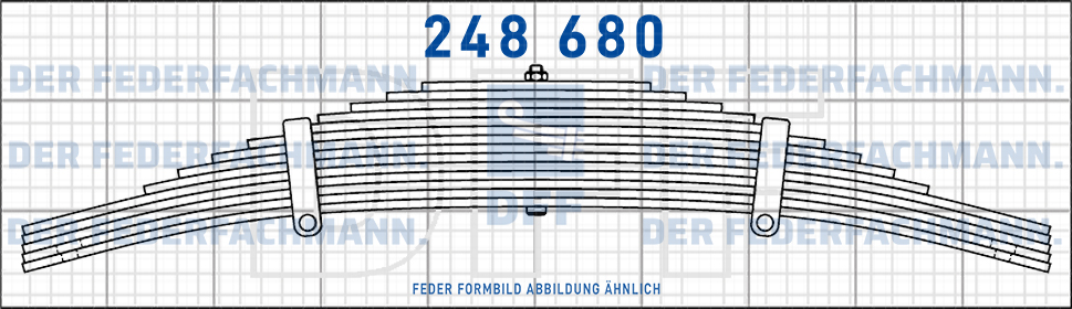 Anhaenger 3 Blatt Feder