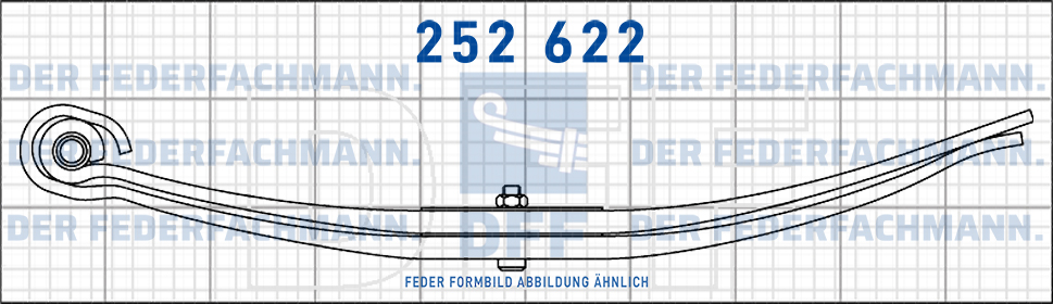 Mueller Mitteltal Anhaenger 2 Blatt Feder
