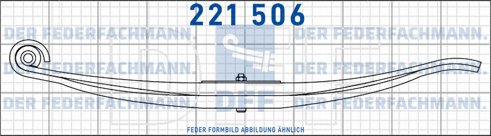 Blumhardt Anhaenger 10 Blatt Feder