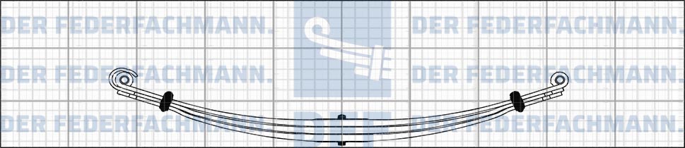 3 Blatt Hinterfeder MAN 728 290