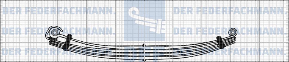 4 Blatt Hinterfeder Ginaf 099 714