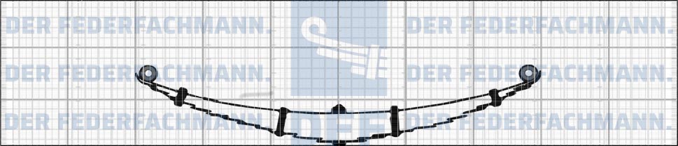 13 Blatt Vorderfeder MAN 726 740