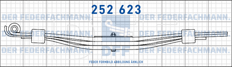 Mueller Mitteltal Anhaenger 3 Blatt Feder
