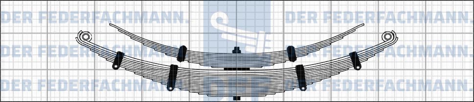 28 Blatt Hinterfeder MAN 725 210
