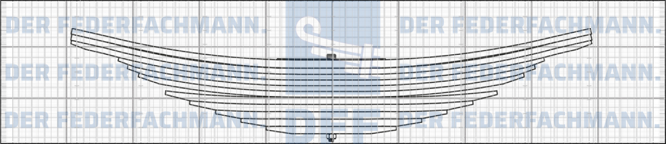 11 Blatt Hinterfeder MAN 727 810