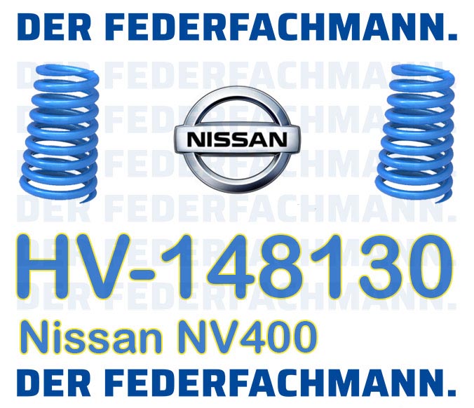 Zusatzfedern fuer Nissan NV400 Verstaerkte Federn hinten
