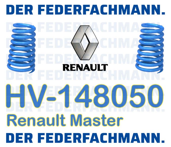 Zusatzfedern fuer Renault Master Verstaerkte Federn hinten
