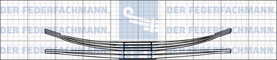 5 Blatt Hinterfeder Faun 445 050