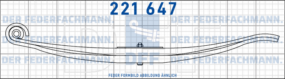 Blumhardt Anhaenger 8 Blatt Feder