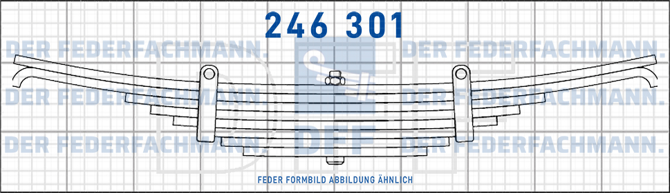 Acerbi Anhaenger 15 Blatt Feder