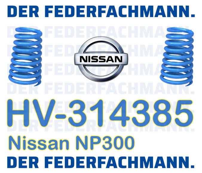 Zusatzfedern fuer Nissan NP300 Verstaerkte Federn hinten