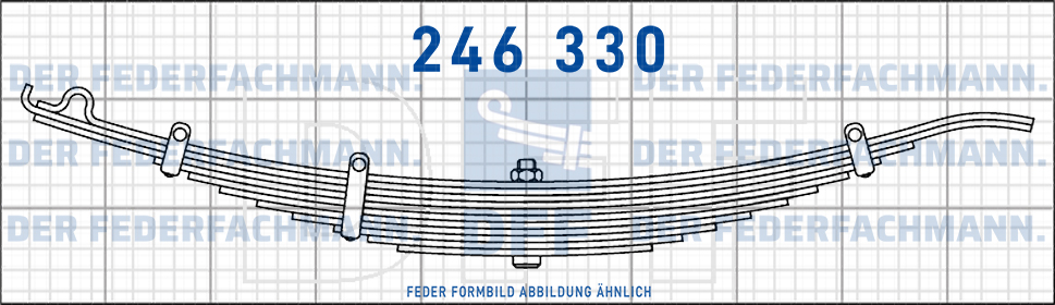 Zorzi Anhaenger 5 Blatt Feder