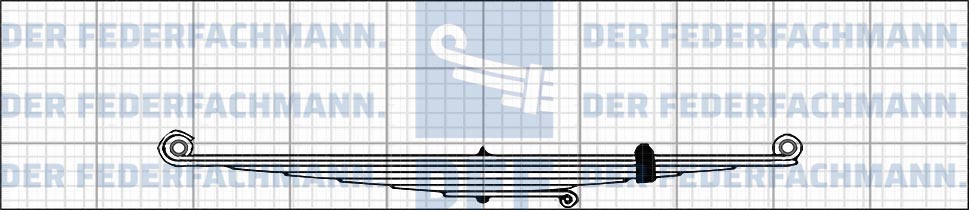 7 Blatt Vorderfeder Astra 246 383