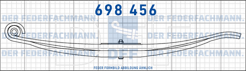 Anhaenger 10 Blatt Feder