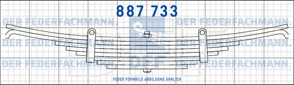 ROR- Anhaenger 3 Blatt Feder