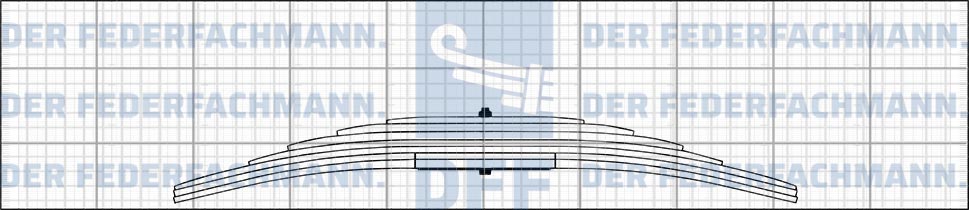 7 Blatt Hinterfeder MAN 727 890