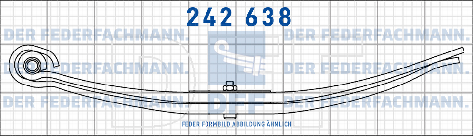 Goldhofer Anhaenger 2 Blatt Feder