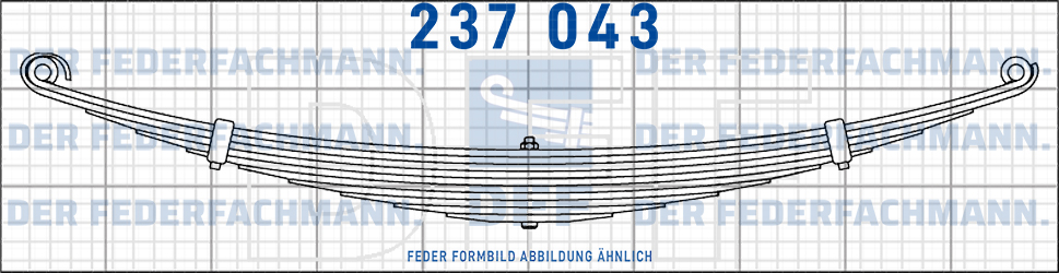Volk Anhaenger 5 Blatt Feder
