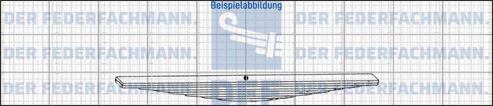 30859030 Mercedes Zusatzfeder 6 Blatt Hinterfeder Blattfeder