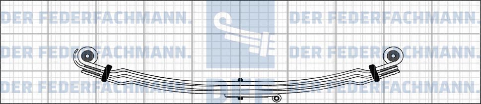 4 Blatt Vorderfeder MAN 728 760