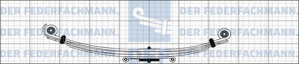 5 Blatt Vorderfeder MAN 728 660