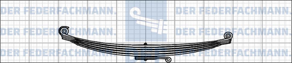 6 Blatt Vorderfeder Astra 246 374