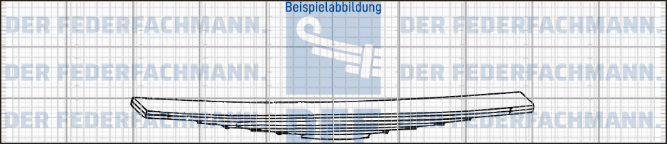 30319030 Mercedes Zusatzfeder 7 Blatt Hinterfeder Blattfeder
