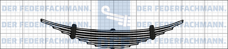 Reibungsarme 8 Blatt Feder