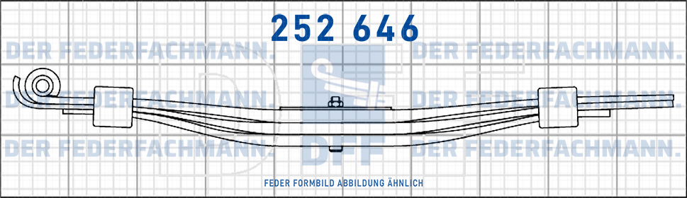 Mueller Mitteltal Anhaenger 3 Blatt Feder