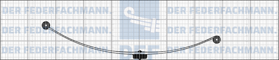1 Blatt Feder Hinterfeder VW Caddy