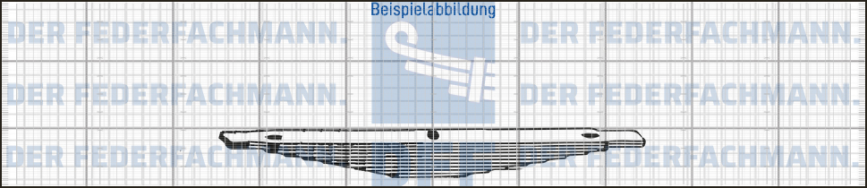 6 Blatt Feder Hinterfeder Mercedes T1 T2 Vario