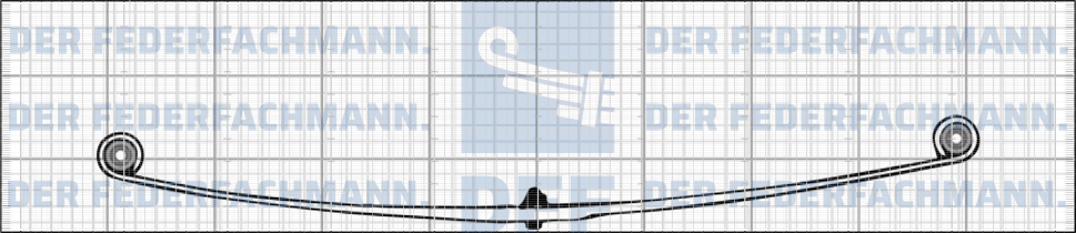 1 Blatt Feder hinten MB100-180 DFF 333610