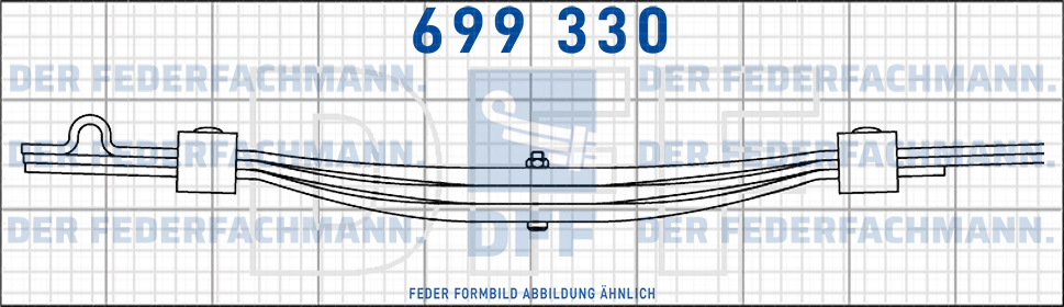 Anhaenger 3 Blatt Feder