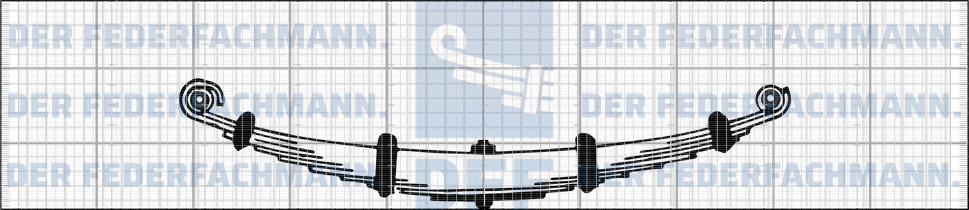 10 Blatt Vorderfeder Scania Serie 1