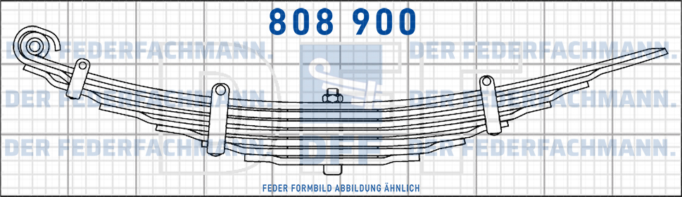 Reibungsarme 8 Blatt Feder