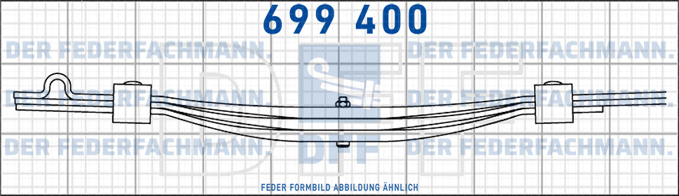 Anhaenger 3 Blatt Feder