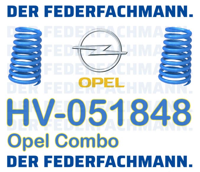 Verstaerkungsfedern fuer Opel Combo Verstaerkte Federn hinten