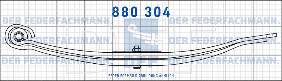 BPW 2 Blatt Feder