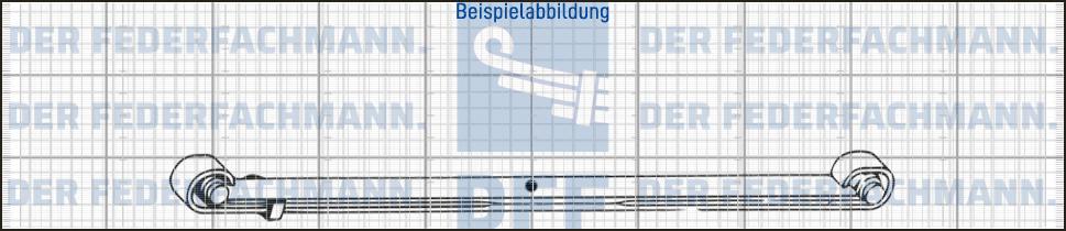 ____!!!!2 Blatt Feder Vorderfeder Mercedes T1 T2 Vario