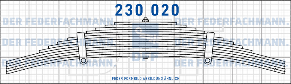 ADR Anhaenger 3 Blatt Feder